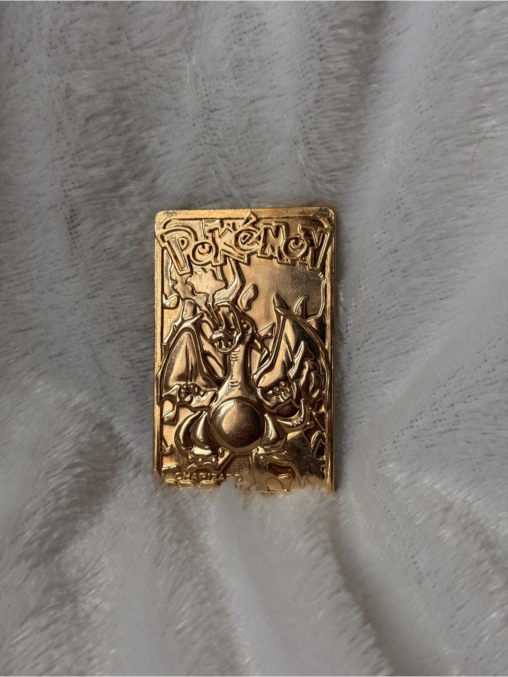 1999 Burger King 23K gold-plated Charizard trading card